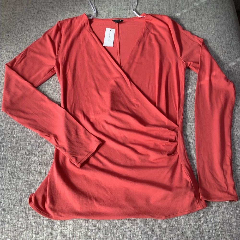 Ann Taylor Carol Faux Wrap Top